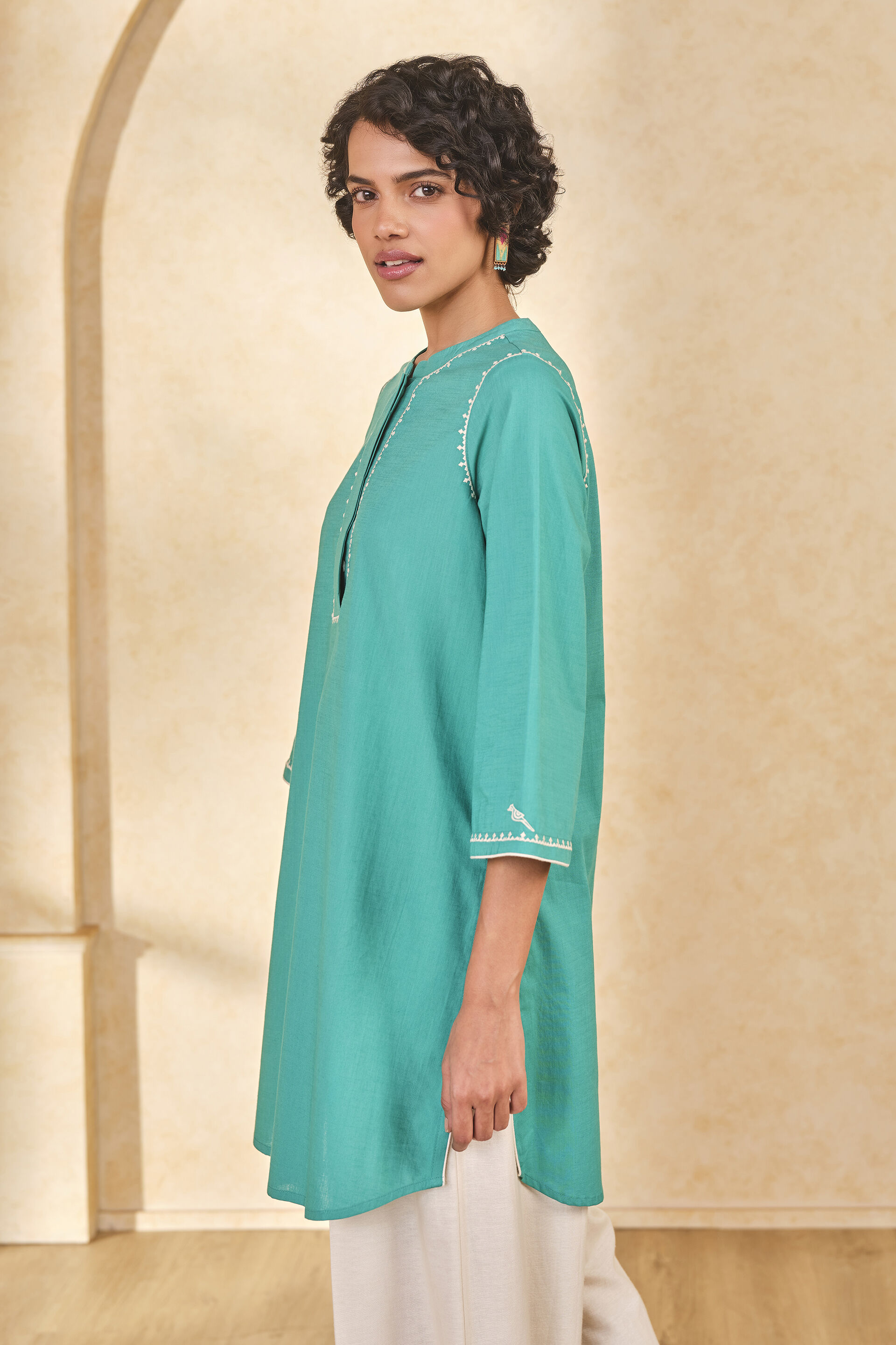 Ocean Blue Tunic, Turquoise, image 3